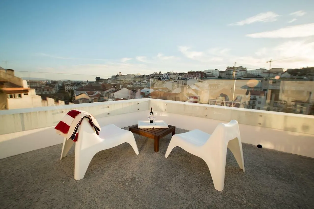 Amazing Rooftop Terrace Downtown Lisbon Apartment Portugal
